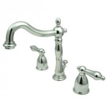 Victorian 8 in. Widespread 2-Handle Bathroom Faucet in Polished Chrome
