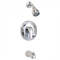 Seva 1-Handle Tub and Shower Faucet Trim Kit with Vario Adjustable Showerhead in Polished Chrome (Valve Not Included)