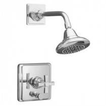 Pinstripe 1-Handle Rite-Temp Pressure-Balancing Shower Faucet Trim Kit in Vibrant Polished Nickel (Valve Not Included)