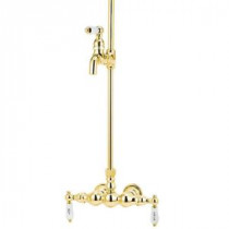 TW19 2-Handle Claw Foot Tub Faucet without Handshower in Polished Brass