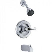 Classic 1-Handle Tub and Shower Faucet Trim Kit in Chrome (Valve Not Included)