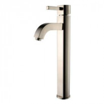 Ramus Single Hole Single-Handle High Arc Bathroom Faucet in Satin Nickel