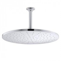 1-Spray 14 in. Contemporary Round Rain Showerhead in Polished Chrome