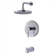 Euro Collection Single-Handle 1-Spray Tub and Shower Faucet in Chrome