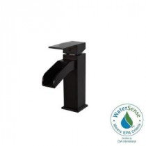Single Hole 1-Handle Mid-Arc Bathroom Faucet in Oil Rubbed Bronze