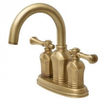 Verdanza 4 in. Centerset 2-Handle Bathroom Faucet in Antique Brass