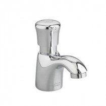 Metering Piller Tap Single Hole Single Handle Bathroom Faucet in Polished Chrome