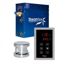 Oasis 6kW Touch Pad Steam Bath Generator Package in Chrome