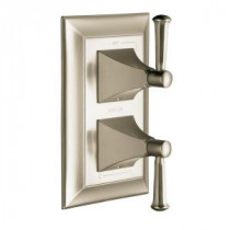 Memoirs 2-Handle Stately Valve Trim Kit in Vibrant Brushed Nickel (Valve Not Included)