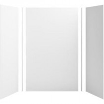 Choreograph 60in. X 32 in. x 96 in. 5-Piece Shower Wall Surround in White for 96 in. Showers