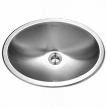 Opus Series Undermount Stainless Steel 13.6 in. Single Bowl Lavatory Sink with Overflow