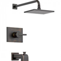 Vero 1-Handle Tub and Shower Faucet Trim Kit Only in Venetian Bronze (Valve Not Included)