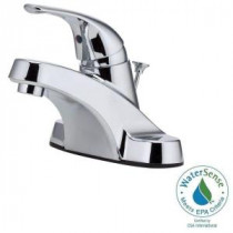 Pfirst 4 in. Centerset Single-Handle Bathroom Faucet in Polished Chrome