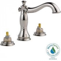 Cassidy 8 in. Widespread 2-Handle High-Arc Bathroom Faucet in Polished Nickel Less Handles