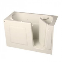 Gelcoat 5 ft. Walk-In Whirlpool Tub with Right Quick Drain in Linen