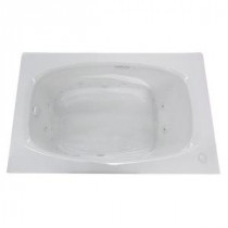 Tiger's Eye Diamond Series 6 ft. Right Drain Whirlpool and Air Bath Tub in White