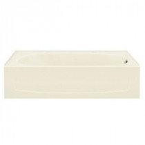 Performa 5 ft. Right Drain Soaking Tub in Biscuit