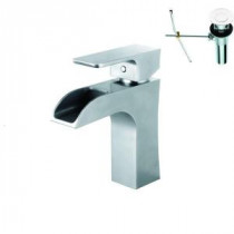 Single Hole 1-Handle Bathroom Faucet in Polished Chrome with Pop-Up Drain