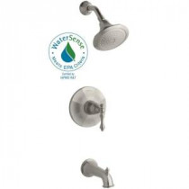 Kelston Single-Handle 1-Spray Tub and Shower Faucet in Vibrant Brushed Nickel (Valve Not Included)