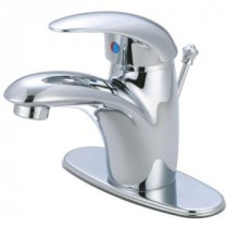 Casual 4 in. Centerset 1-Handle Mid-Arc Bathroom Faucet in Polished Chrome