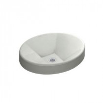 Inscribe Oval Drop-in Bathroom Sink in Sea Salt