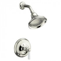 Bancroft 1-Handle Rite-Temp Pressure-Balance Shower Faucet Trim in Vibrant Polished Nickel (Valve Not Included)