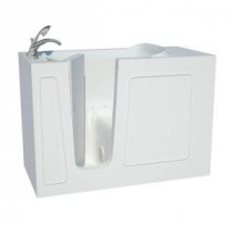 Contractor Series 4.5 ft. Left Drain Walk-In Air Bath Tub in White