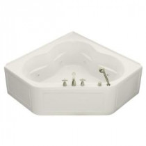 Tercet 5 ft. Whirlpool Tub with Left-Hand Drain in Biscuit