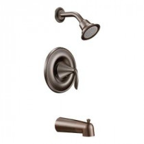 Eva 1-Handle Posi-Temp Tub and Shower Faucet Trim Kit in Oil Rubbed Bronze (Valve Sold Separately)