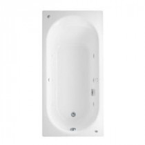Stratford 5.5 ft. x 32 in. Reversible Drain Americast EverClean Whirlpool in White