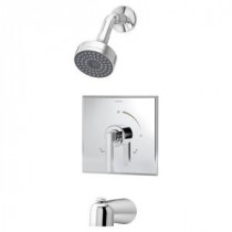 Duro 1-Handle Tub and Shower Faucet Trim in Chrome (Valve Not Included)