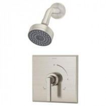 Duro 1-Handle Shower Faucet Trim Only in Satin Nickel (Valve Not Included)