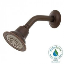Eco-Performance 1-Spray 3-3/8 in. Showerhead with Shower Arm and Flange in Oil Rubbed Bronze
