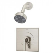 Duro 1-Handle Shower Faucet Trim Only in Satin Nickel (Valve Not Included)