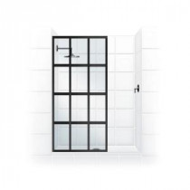 Gridscape Series V1 30 in. x 72 in. Divided Light Shower Screen in Oil Rubbed Bronze and Clear Glass