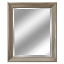 29 in. x 35 in. Transitional Mirror in Brushed Nickel