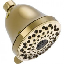 Touch-Clean 7-Spray 3 in. Fixed Shower Head in Polished Brass
