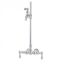 TW17 2-Handle Claw Foot Tub Faucet without Handshower in Satin Nickel
