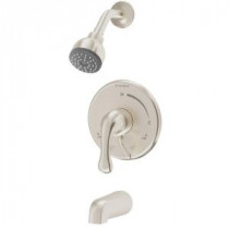 Unity Single-Handle 1-Spray Tub and Shower Faucet in Satin Nickel