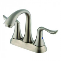 4 in. Centerset Minispread 2-Handle Bathroom Faucet in Brushed Nickel