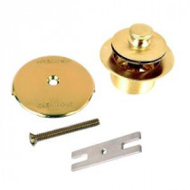 1.625 in. Overall Diameter x 16 Threads x 1.25 in. Push Pull Trim Kit, Polished Brass