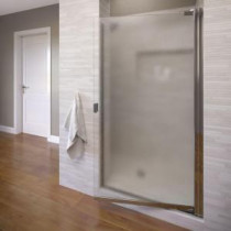 Classic 28-1/8 in. x 66 in. Semi-Framed Pivot Shower Door in Silver