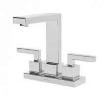 Duro 4 in. Centerset 2-Handle Mid-Arc Bathroom Faucet in Chrome