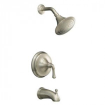 Forte 1-Handle Tub and Shower Faucet Trim Only in Vibrant Brushed Nickel
