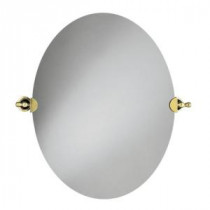 Revival 28-1/2 in. x 26-1/8 in. Single Wall Mirror in Vibrant Polished Brass