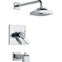 Arzo TempAssure 17T Series 1-Handle Tub and Shower Faucet Trim Kit Only in Chrome (Valve Not Included)