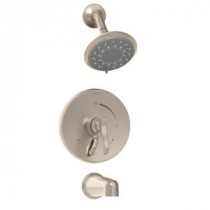 Sophia Single-Handle 3-Spray Tub and Shower Faucet in Satin Nickel