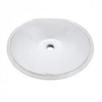 Classically Redefined Oval Undermount Bathroom Sink in White