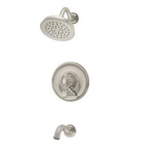 Winslet Single-Handle 1-Spray Tub and Shower Faucet in Satin Nickel