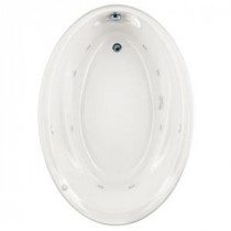 Savona Oval EcoSilent 5 ft. Whirlpool Tub in White